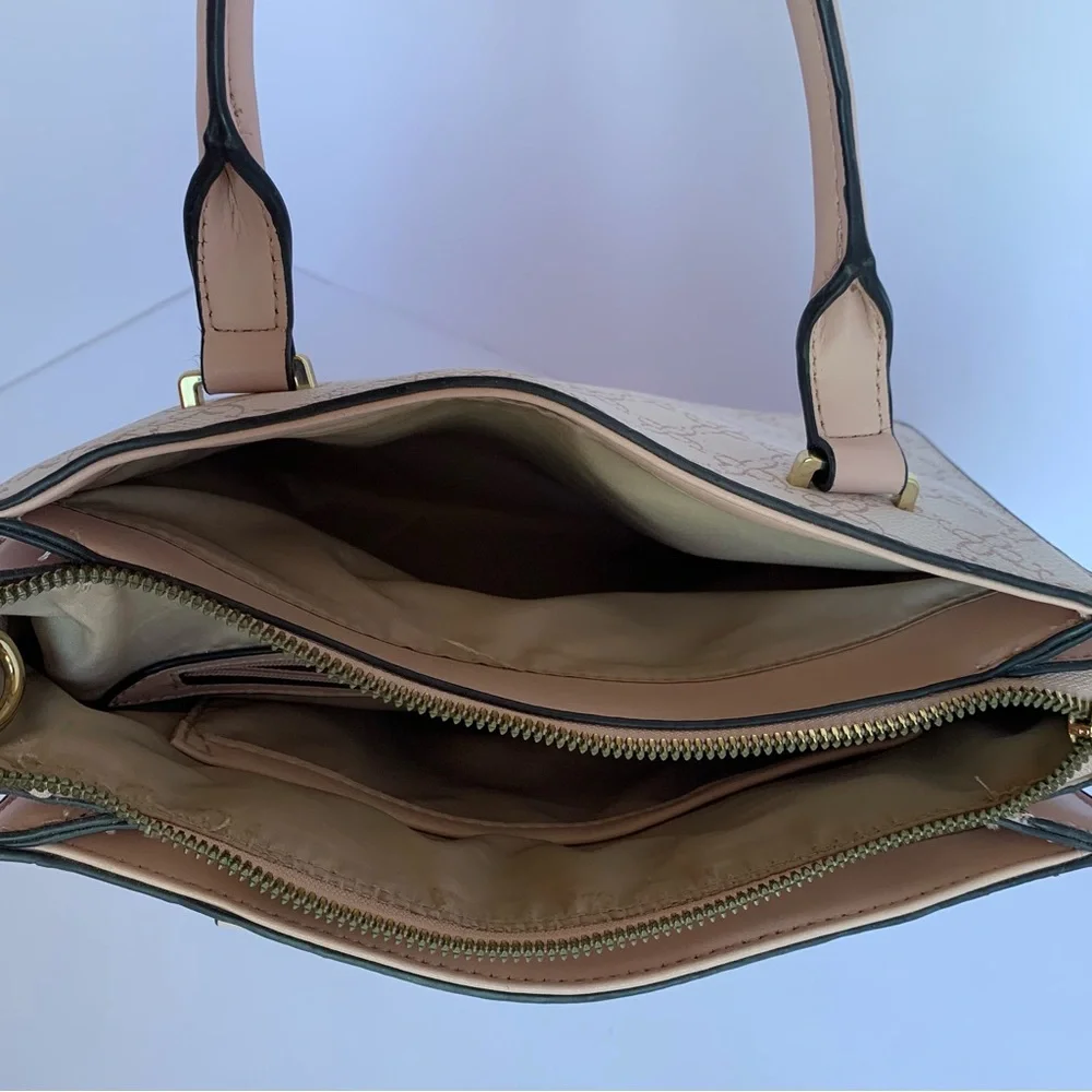 Nine West Cream and Pink Satchel - Picture 7 of 8